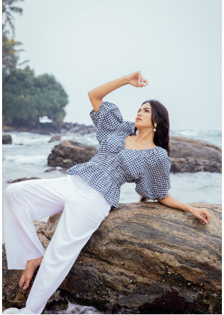 MIRA WHITE WIDE LEG PANT